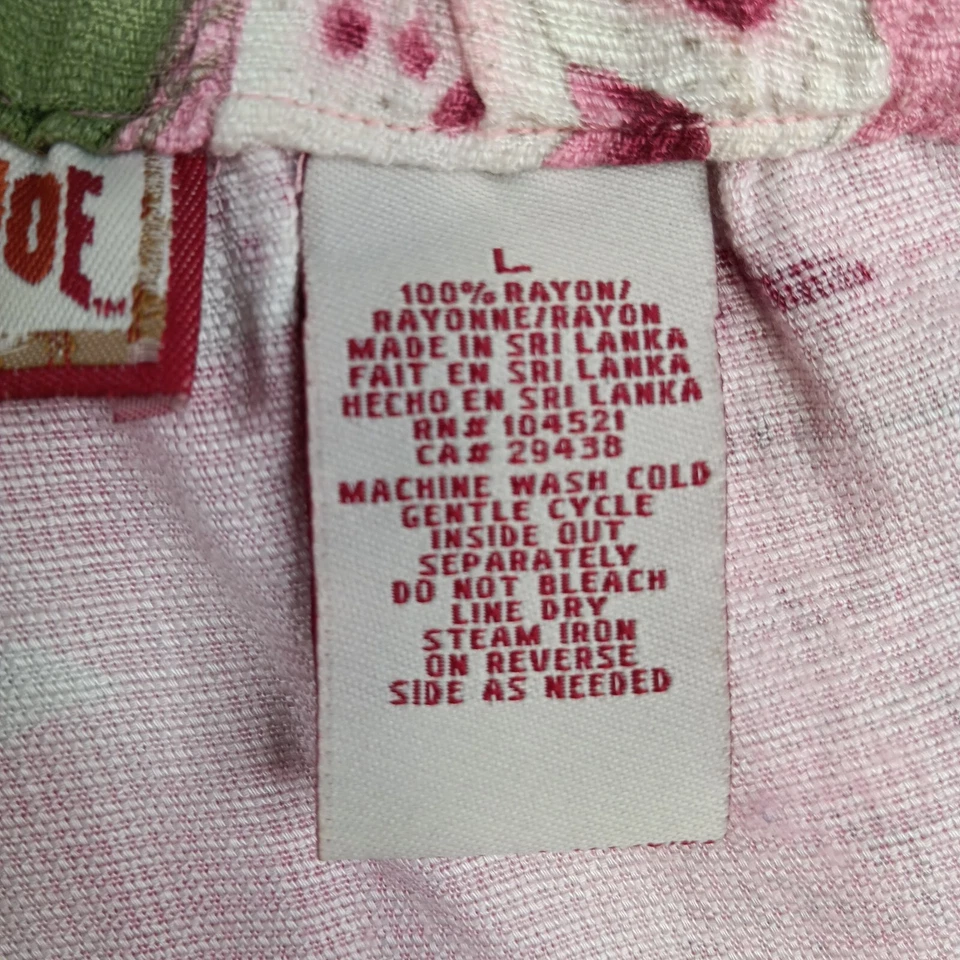 Шорты женские Caribbean Joe большие розовые на шнурке эластичные комфортные с цветочным рисунком - Изображение 4 из 4