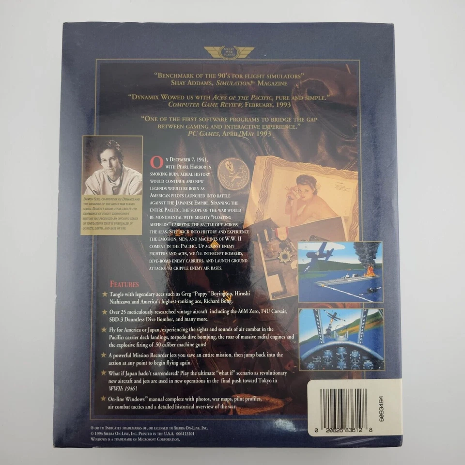 Aces of the Pacific, 1992, Big Box, New & Sealed - Image 3 of 4