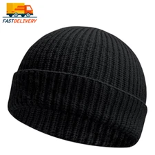 "Warm Winter Knit Cuff Beanie Cap - Fisherman Watch Ski Hat Daily Skully Beanie"