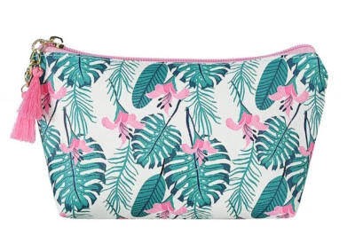 The Olive House® Damen Kosmetiktasche Tropical Palm Medium Beutel