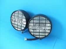 Fet Landmaster 190 Round Fog Lamp 190mm H4 Bulb Vintage Concave Lens Off Road