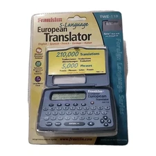 Franklin TWE-118 5 Language European Translator Spanish French German Italian