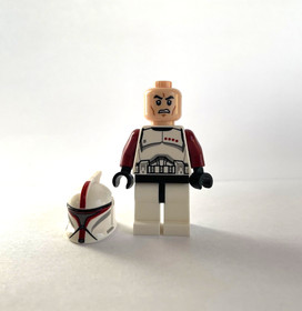 Lego Star Wars Clone Trooper Captain Minifigure from set 75021 Republic Gunship