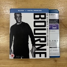 Bourne: Ultimate 5 Movie Collection Blu-ray, 2019, 5 Disc, Region Free Slip
