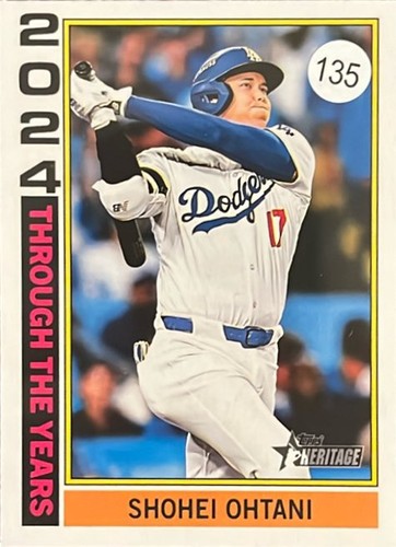 2025 Topps Heritage Through the Years#TTY-25 Shohei Ohtani