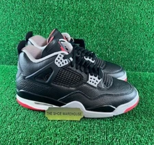 Nike Air Jordan 4 Retro Bred Reimagined 24 Black B-Grade Shoe FV5029-006 Sz 7.5
