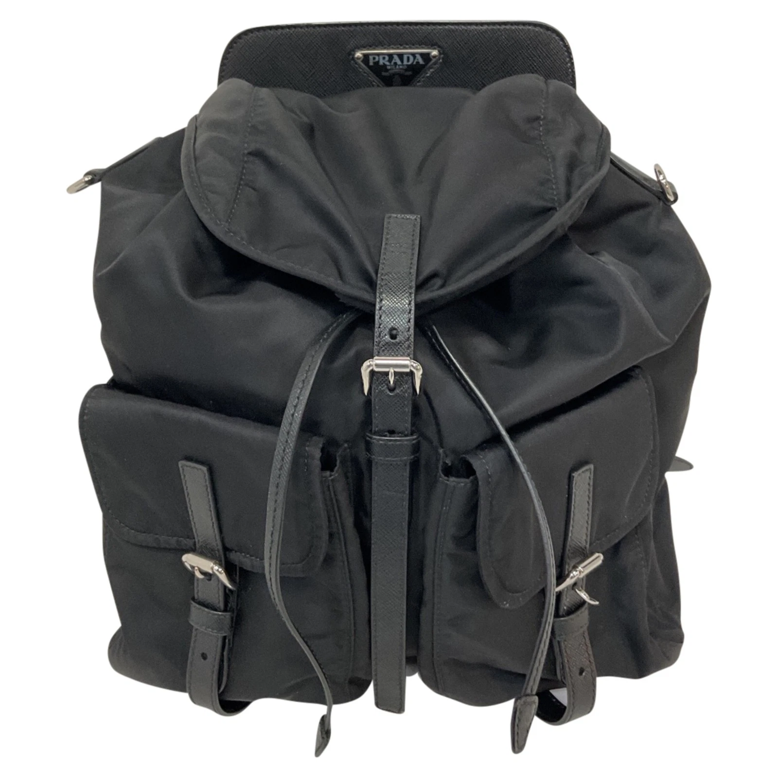 Zaino Prada Zaino Re Nylon In Nylon Donna Nero Taglia Unica