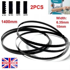 2X 1400mm Band Saw Bandsaw Blade Cut Wood 6-24TPI For WORKZONE FERREX HBS20 350W