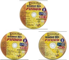 3 CDG KARAOKE FIFTIES LOT CHARTBUSTER 5034 Mel torme,Doris day,Sinatra, sing
