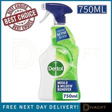 DETTOL MOULD & MILDEW REMOVER SPRAY 750ML ANTI-BACTERIAL READY TO USE NEW 11.93 per litre