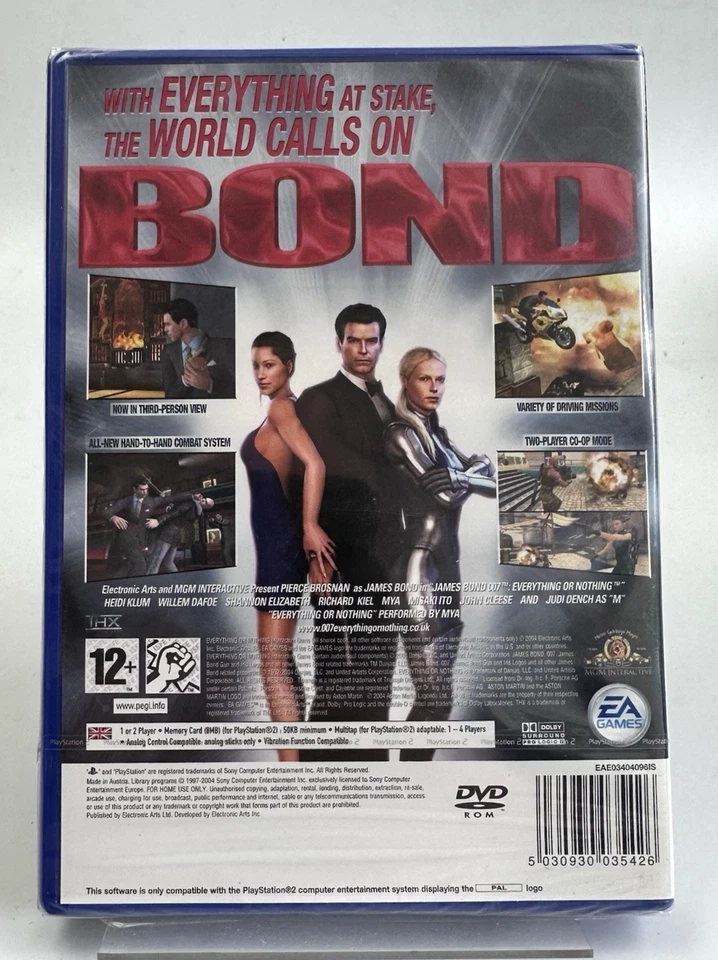 PS2 James Bond 007: Everything Or Nothing, New And Factory Sealed - Image 2 of 4