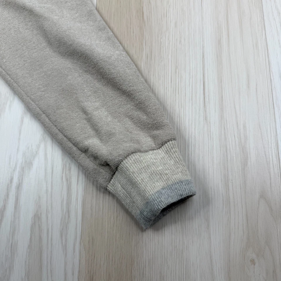 Zegna Sport Mens Beige Raglan Sleeve Mock Neck Ribbed 1/4 Zip Pullover Sweater M - Image 2 of 4