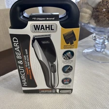 NIB WAHL HAIRCUT & BEARD Cord/Cordless Rechargeable  Clipper Trimmer ATTACHMENTS