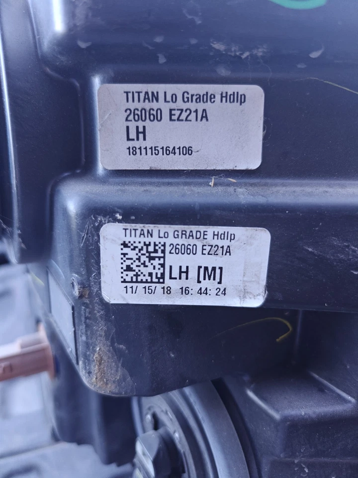 2017-21 Nissan Titan Driver Left Side Halogen Headlight OEM Used - Image 4 of 4