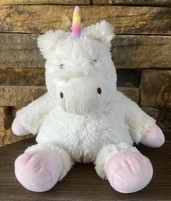 WARMIES - 11” - Cozy Plush - White - Unicorn - Natural Grain