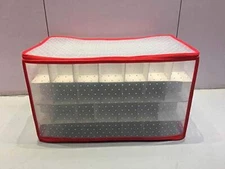 Jumbl Christmas Ornament Storage Organizer with Dividers – Holds 112 Ornaments