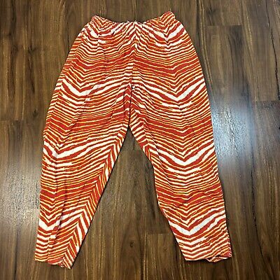 Vintage 90s Kansas City Chiefs NFL Zubaz Red Yellow Striped Vintage 90s Kansas City Chiefs NFL Zubaz Red Yellow Striped