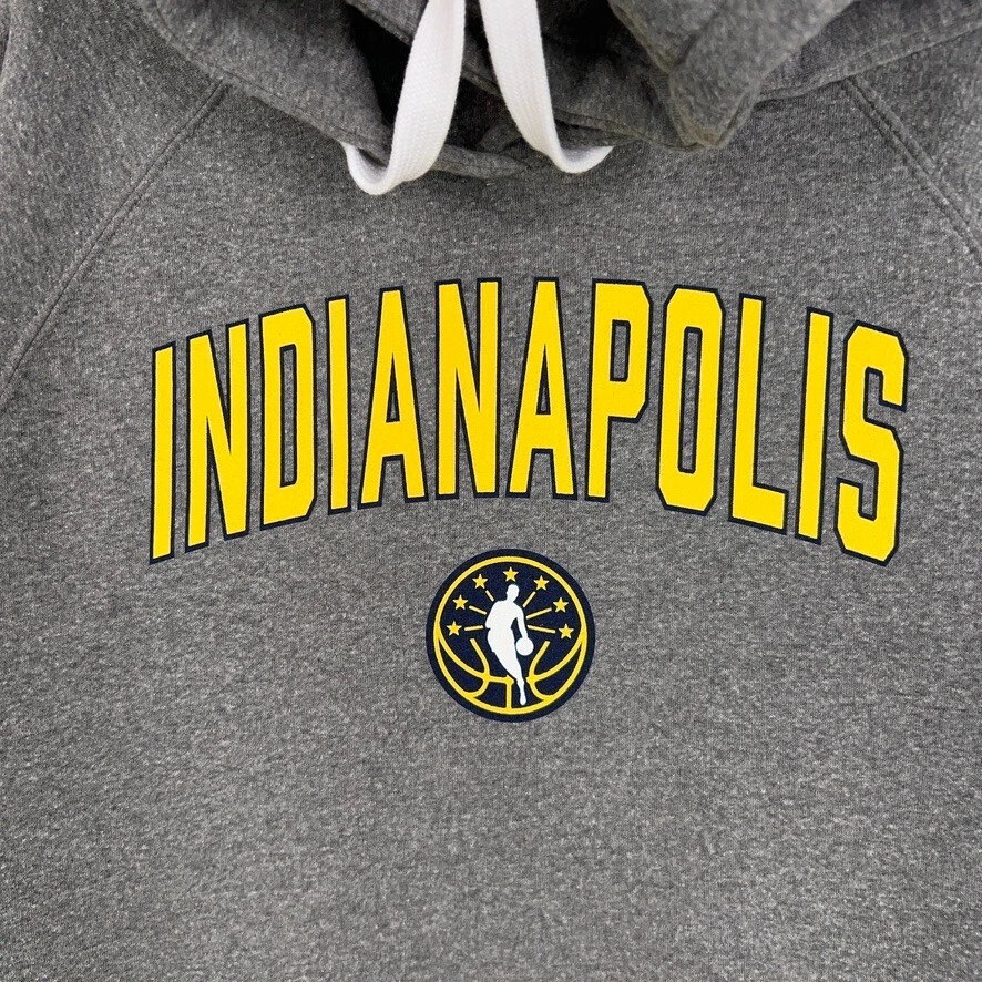 Толстовка с капюшоном мужская Indiana Pacers очень большая серая баскетбольная NBA Indianapolis Sports - Изображение 3 из 4