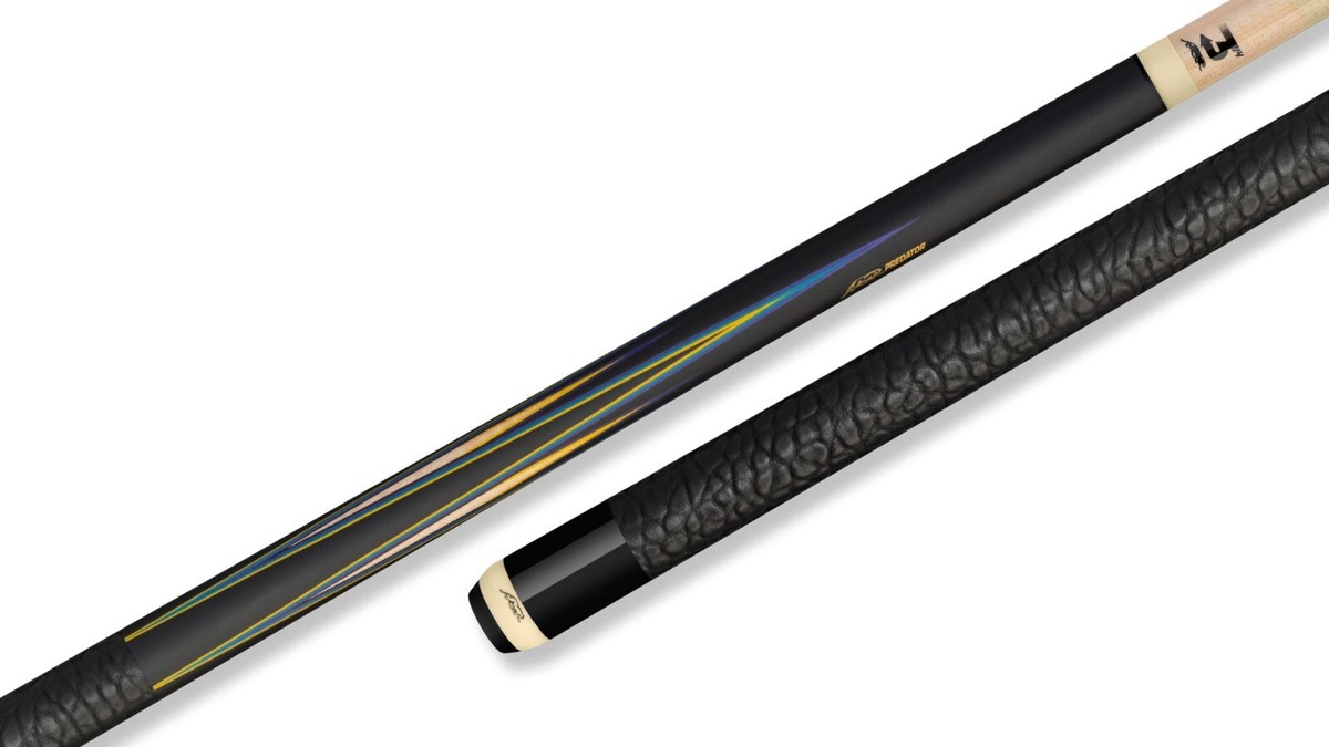 Predator 8-Point Sneaky Pete Pool Cue - Black/Curly/Blue- Faux