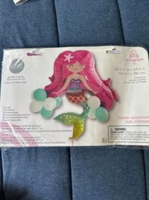 Mermaid Anagram Foil Balloon 35.5” x 34” With Latex Balloons - NEW!