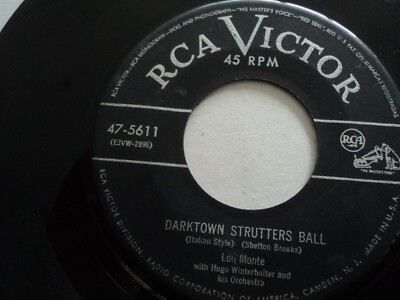 LOU MONTE. - DARKTOWN STRUTTERS BALL - US press - 7'' single