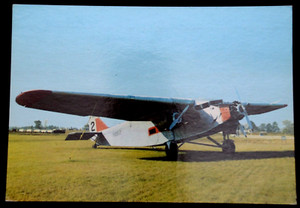 60478 AK Flughafen Flugzeug Ford Tri-Motor 1928 USA Flieger auf Wiese Plane