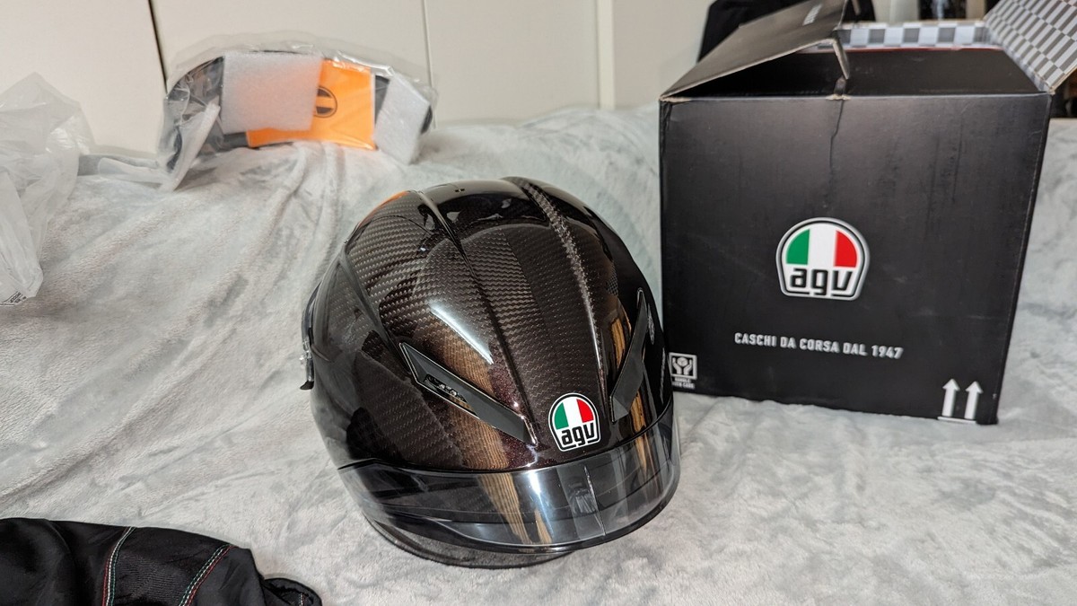 Agv Pista GP RR Mono Red Carbon Motorcycle Helmet L size +