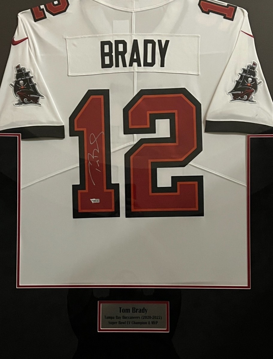Tom Brady signed framed authentic jersey NFL Tampa Bay Buccaneers