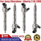 4X  Diesel Fuel Injector 0445110217 For Jeep Liberty CRD 2.8L Diesel 2005-2006