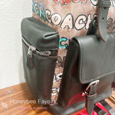 NWT Coach X Mint + Serf Men's Sprint Backpack In Signature Canvas
