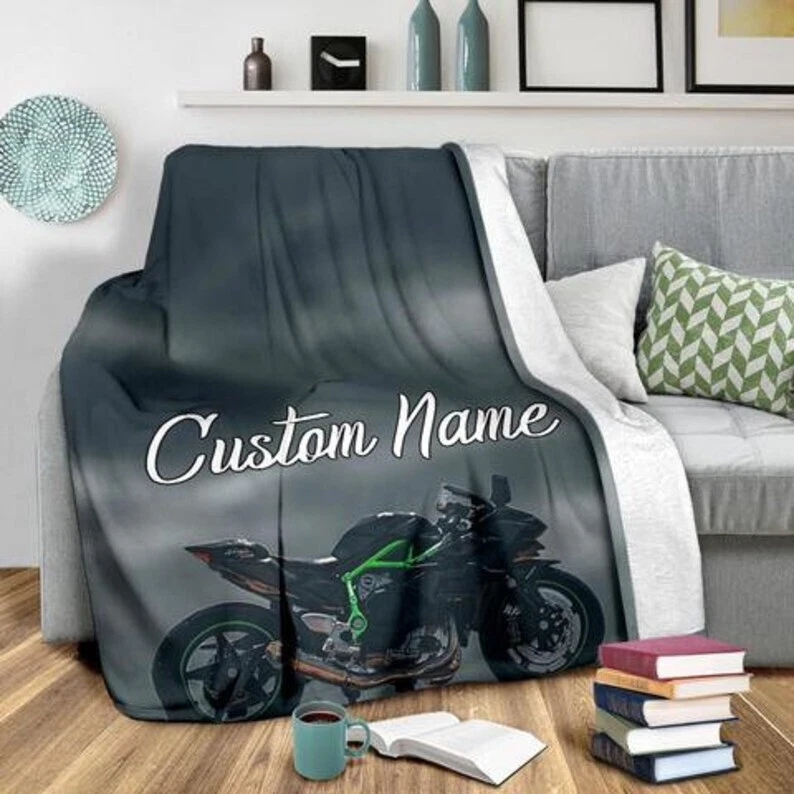 Sofá sofá sofá de felpa con nombre personalizado Superbike ropa de cama regalo Foto 4 de 4
