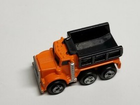 Vintage 1988 Galoob Micro Machines Orange/Black Construction DUMP TRUCK Super 10