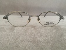 Jean Paul Gaultier JPG Vintage OVAL Eyeglasses 56-7117 Brushed Bronze Gun 48-19
