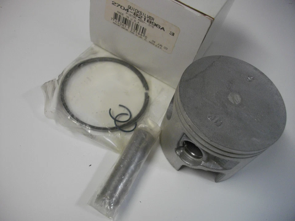 Mercury Marine Quicksilver 2704-821896A3 outboard piston assembly .015 O.S. OEM - Image 3 of 4