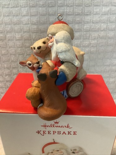 Hallmark Ornament A Visit From Santa 2013 Edición Limitada Firmado por Artista - Imagen 5 de 12