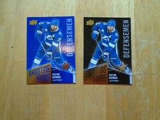 2018-19 UD Shooting Stars Defensemen Blue + Black Varation  SSD10 Victor Hedman 