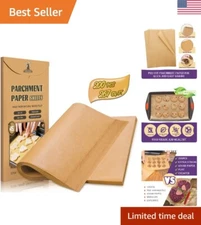 Premium Multipurpose Precut Parchment Paper Baking Sheets - Non-Stick - 12 x 16
