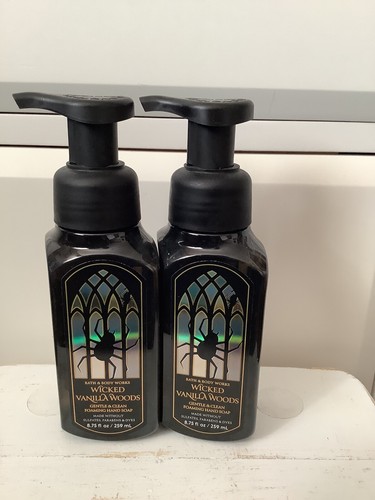 X2 NEW BBW Bath & Body Works Wicked Vanilla Woods Gentle Foaming Hand Soap Lot