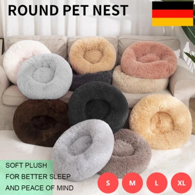 JOYHUT S-XXL Katzenbett Hundebett Plüsch Flauschige Haustier Hund Nest Kissen Waschbar