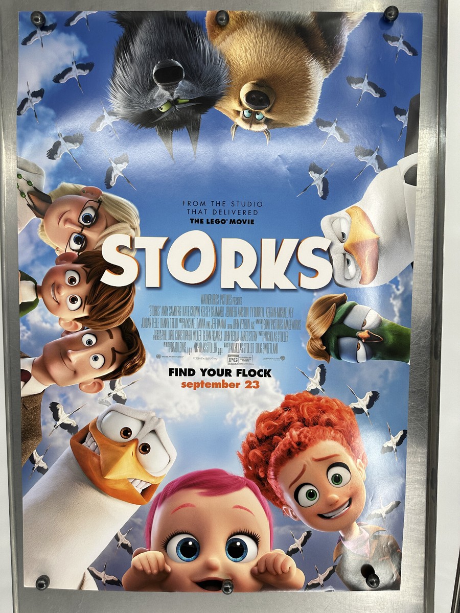 Storks Advance Movie Poster 27x40 Animated Animation The Lego Group 2016 (B)