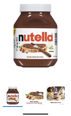 Nutella Hazelnut Spread With Cocoa 33.5 oz Large Jar  