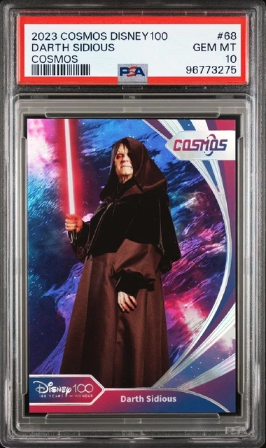 2023 Kakawow Cosmos Disney 100 Darth Sidious Cosmos #'d 151/188 PSA 10 POP 1