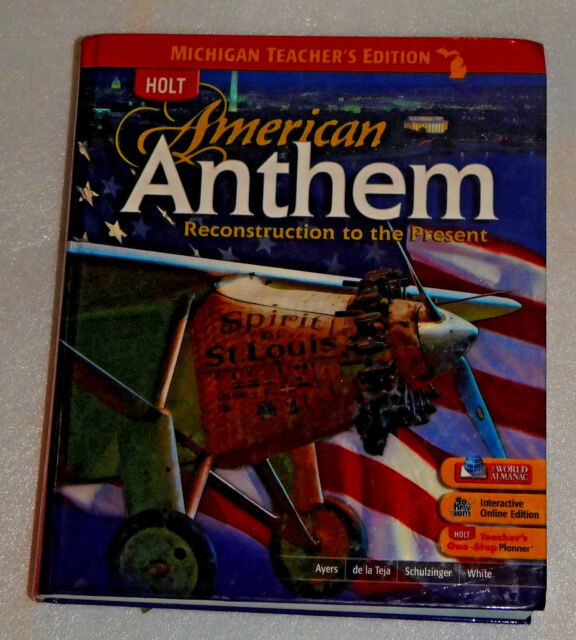 Holt American Anthem MI Teacher Edition 2009 HC Social Studies High School for sale online