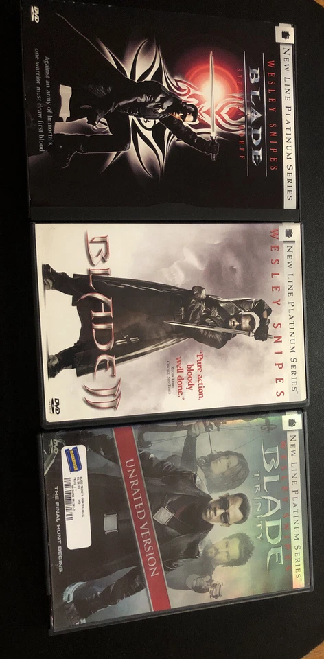 Blade Trilogy DVD Platinum Series (Blade, Blade II, Blade Trinity Unrated Vers.) — 第 2/4 张图片