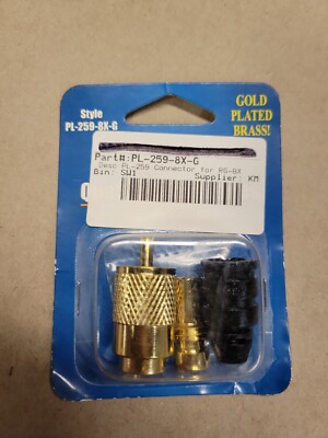 Shakespeare PL-259-8X-G Connettore PL259 Con Adattatore UG176 Per Cavo RG-8X