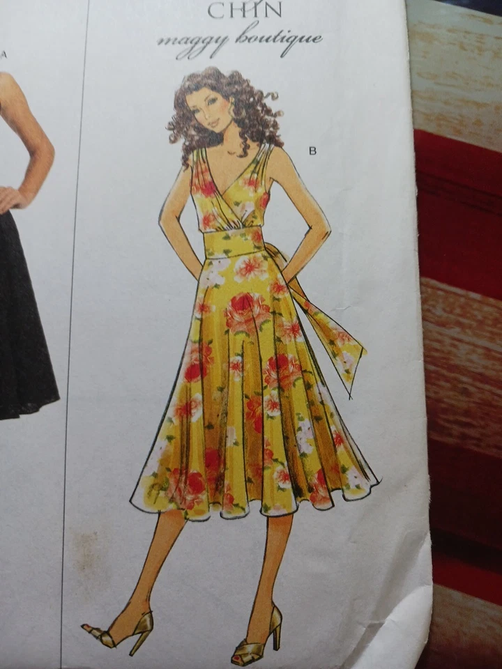 NEW Butterick Suzi Chin Maggy Boutique Sz 8 10 12 14 Dress Pattern 5176 uncut - Image 2 of 4