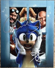 Jim Carrey and Ben Schwartz Signed Photo, 8x10 with COA, Sonic, Sonic 3