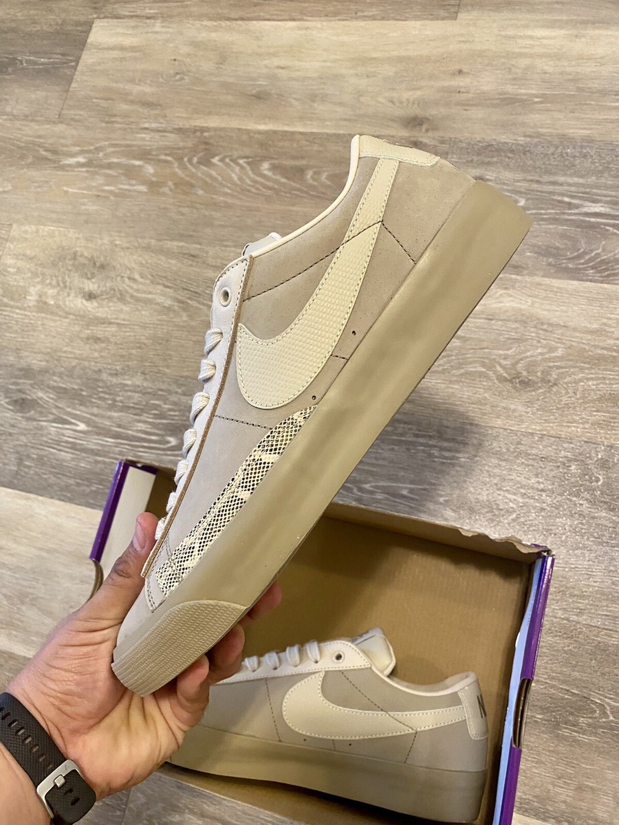 Nike SB Zoom Blazer Low QS Khaki Rattan Shoes (DN3754 200) Men\'s Size 8 Nike SB Blazer Low FPAR Khaki Rattan Skateboarding Men Size  main image 2