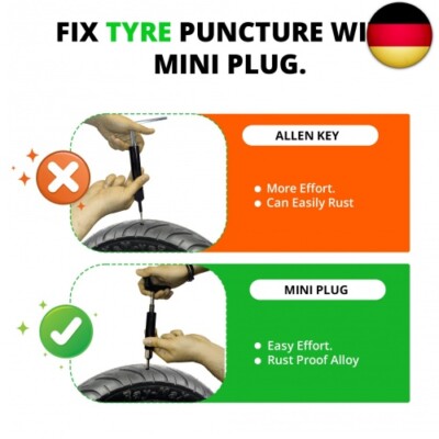 Reifenreparaturset, Reparaturset mit Einweghandschuhen, schlauchloses Reifenreparaturset, Reparaturset mit Einweghandschuhen, schlauchloses