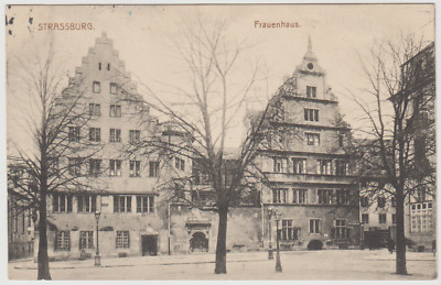 Postcard Strasbourg-women's shelter-field post 1915